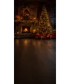 Fond photo Noël — Chalet chaleureux & cheminée
