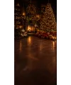 Fond photo Noël — Salon chaleureux & grand sapin