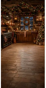 Fond photo Noël — Cuisine de campagne de Noël