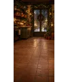 Fond photo Noël — Cuisine & porte vitrée enneigée
