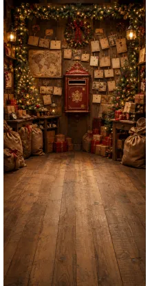 Fond photo Noël — Bureau de poste du Père Noël