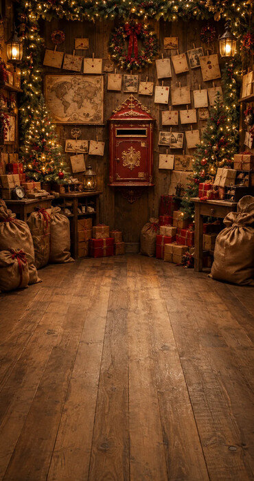 Fond photo Noël — Bureau de poste du Père Noël