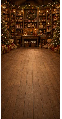 Fond photo Noël — Usine à ours en peluche