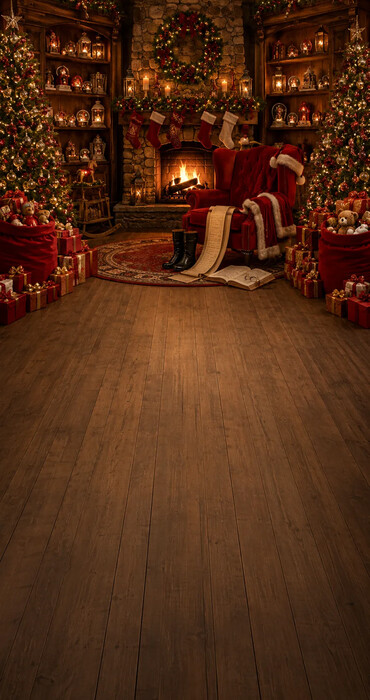 Fond photo Noël — Maison du Père Noël