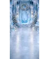 Fond photo Noël — Palais de glace scintillant