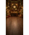 Christmas photo backdrop Enchanted watchmaker's workshop