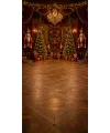Christmas photo backdrop Christmas theatre in glittering gold