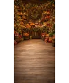 Christmas photo backdrop Cosy rustic market