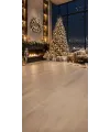 Christmas photo backdrop Luxurious lounge with a night view