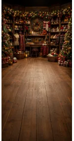 Christmas photo backdrop Christmas sewing workshop
