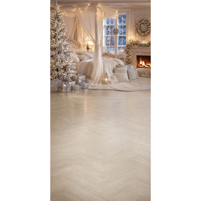 Christmas photo backdrop Magical Christmas bedroom
