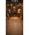 Christmas photo backdrop Enchanted artist's studio
