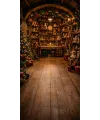 Christmas photo backdrop Christmas elf's workshop