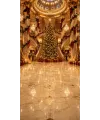 Christmas photo backdrop Illuminated palace with a monumental tree