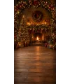 Christmas photo backdrop Cosy fireplace arch