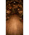 Christmas photo backdrop Vintage record shop