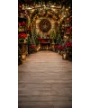 Christmas photo backdrop Rustic Christmas garden centre