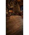 Christmas photo backdrop Rustic Swiss chalet