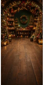 Christmas photo backdrop Magical decorations shop