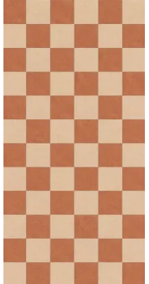Photo backdrop floor Terracotta & cream checkerboard