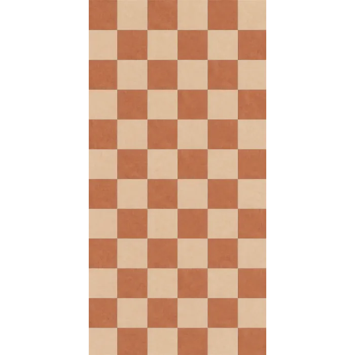 Photo backdrop floor Terracotta & cream checkerboard