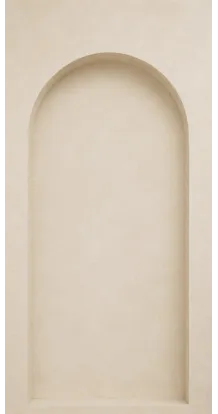 Photo backdrop wall Cream arch & niche