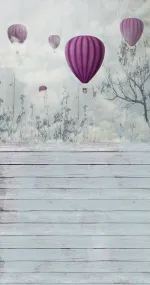 Balloons flying