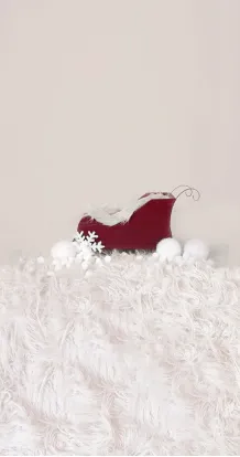 Red sleigh
