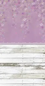 Hanging purple flowers