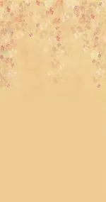 Peach & flowers