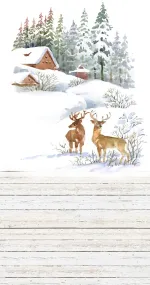 Deer by the tree