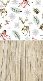 Snowflake & deer