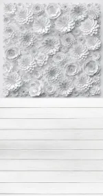 Pop up white flowers
