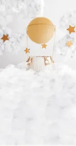 Balloon and clouds
