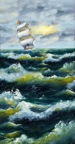 Storm at sea