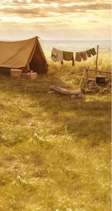 Relax in tent