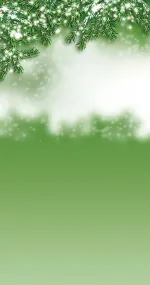 Winter in green