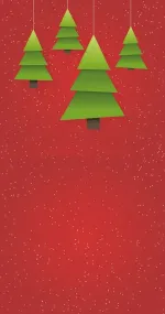 Hanging Christmas trees