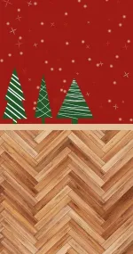 Three Christmas trees