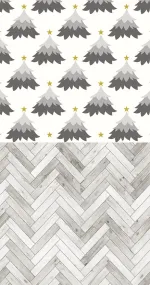 Gray Christmas trees