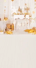 Golden with white