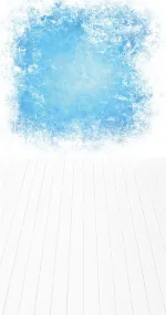 Frozen blue wall