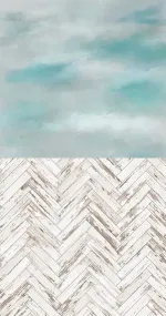 Gray turquoise in silver
