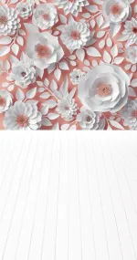 So white paper flowers