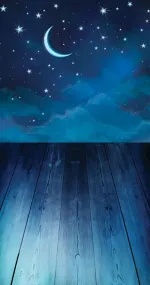 Night sky with moon
