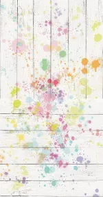 White wooden splash