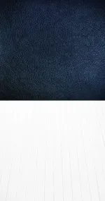 Navy leather contrast