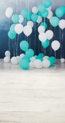Full of balloons