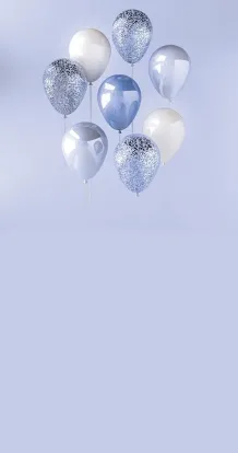 Glossy sky balloons