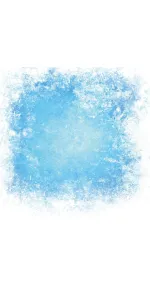 Frozen blue wall